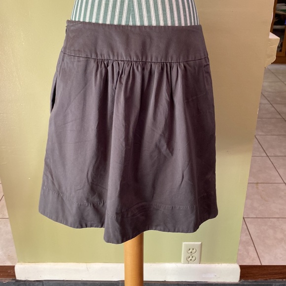Ann Taylor Loft skirt, size 4. Color between olive and grey. - Picture 2 of 11